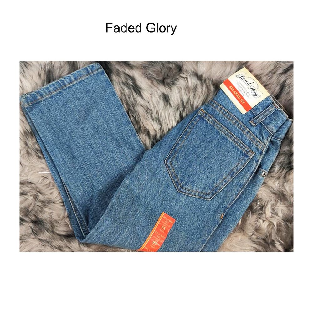 Faded Glory  Relaxed Fit Jeans Sz 6S New